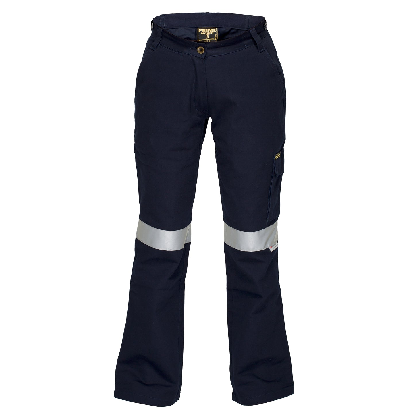Ladies Cargo Pants with Tape Navy - ML709 Front