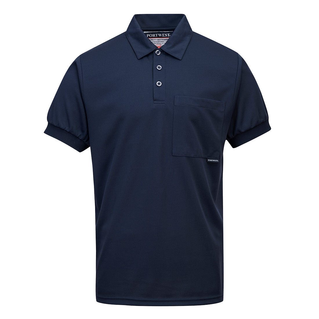 Navy Micro Mesh Polo Shirt S/S- MP101