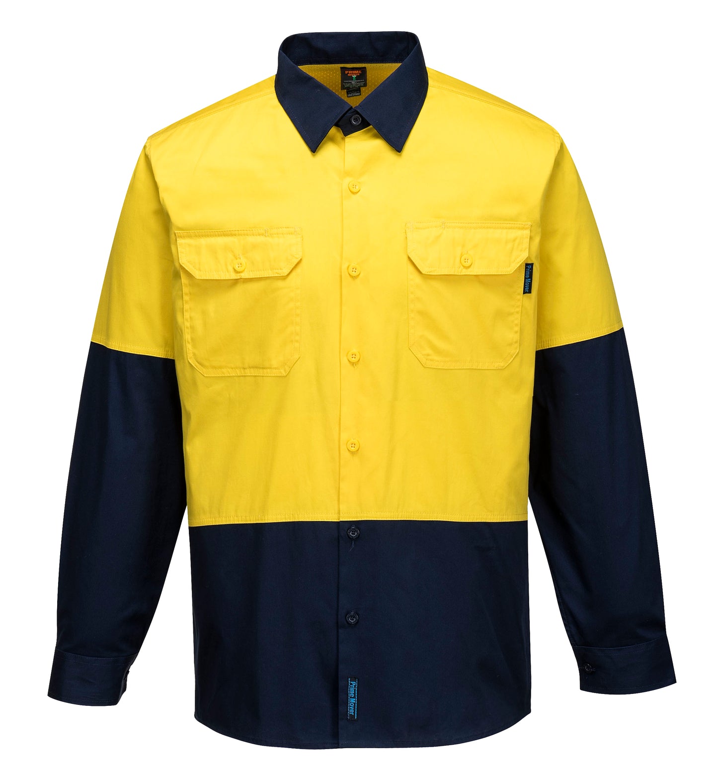 Lightweight Shirt L/S Class D Yellow - MS801 Front