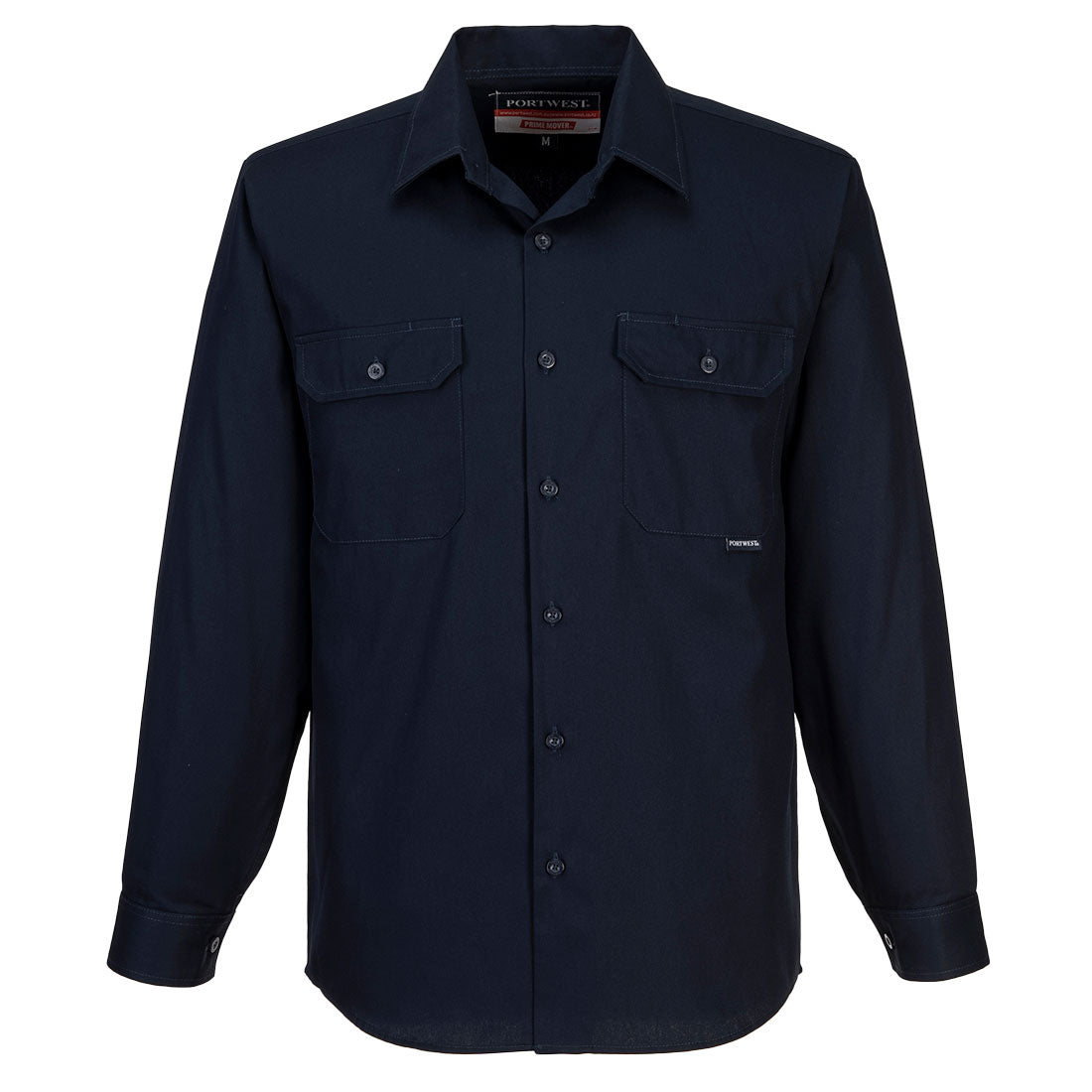 Business Shirt L/S Navy - MS903 Front
