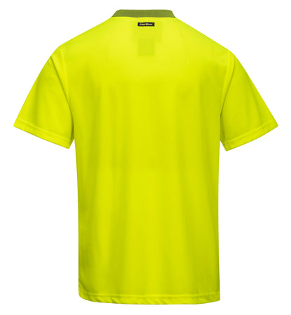 Micro Mesh T-Shirt S/S Class D Yellow - MT119 Back