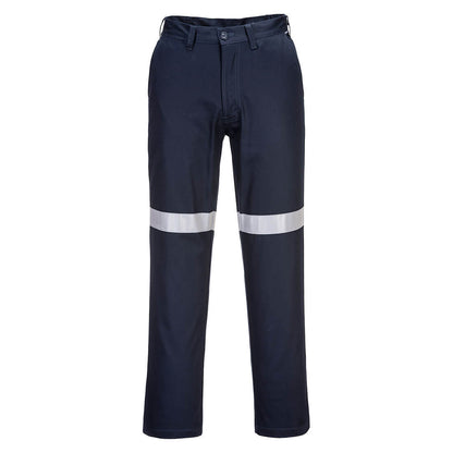 Straight Leg Pants with Tape Navy - MW705  Front