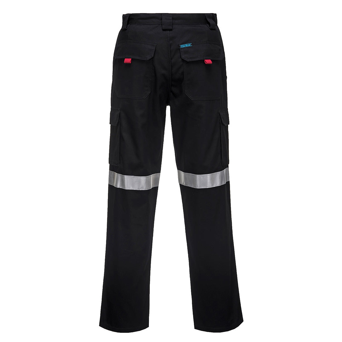 Lightweight Cargo Pants with Tape Black - MW71E Back