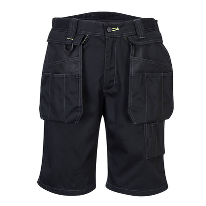 Removable Holster Black Work Shorts- PW345