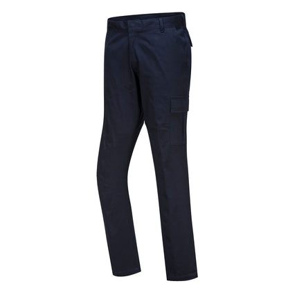 Stretch Slim Combat Pants Navy - S231 Front