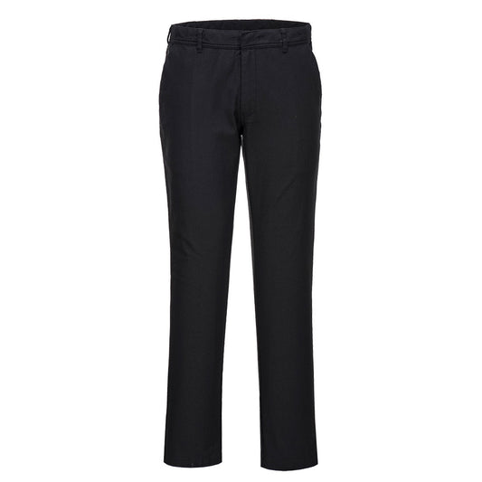 Stretch Slim Chino Pants Black - S232 Front