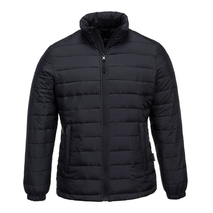 Aspen Womens Baffle Jacket black- S545 front