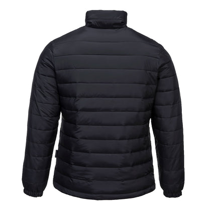Aspen Womens Baffle Jacket black- S545 back