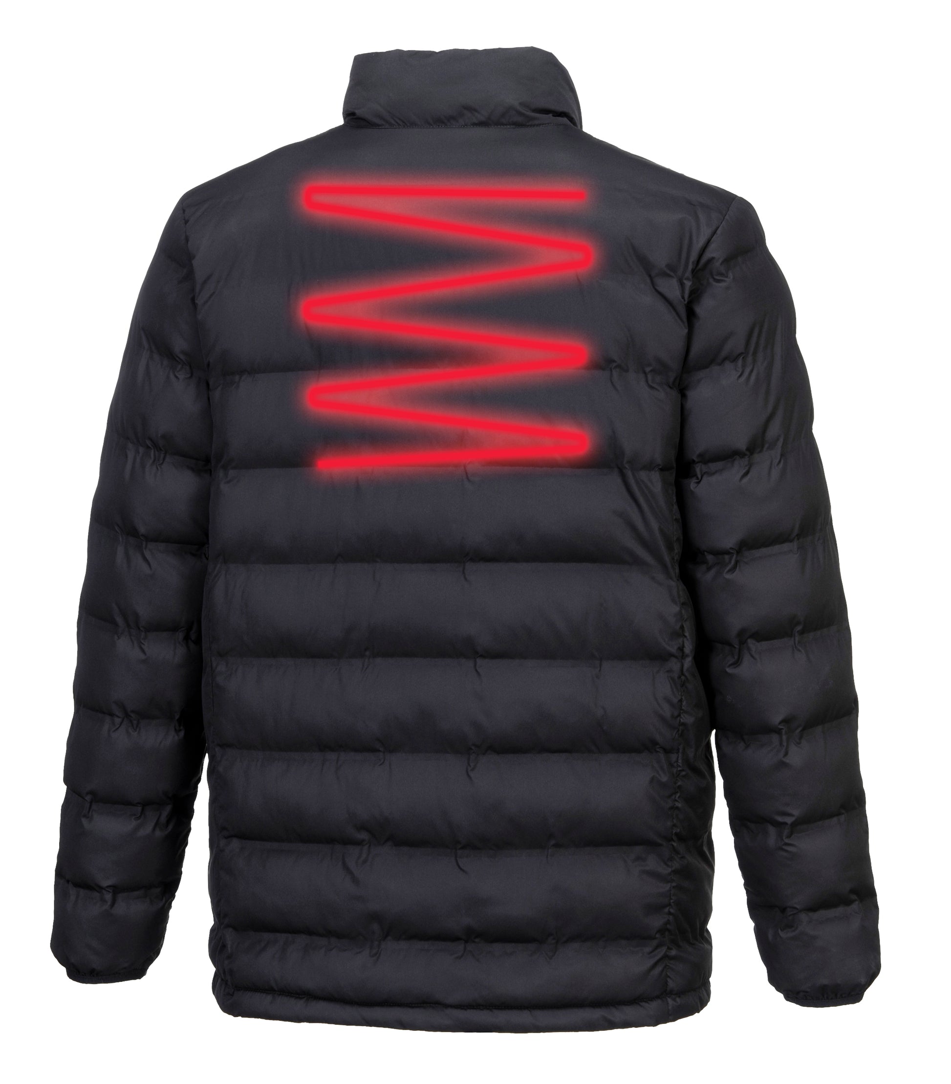 Ultrasonic Heated Tunnel Jacket Black - S547 Back