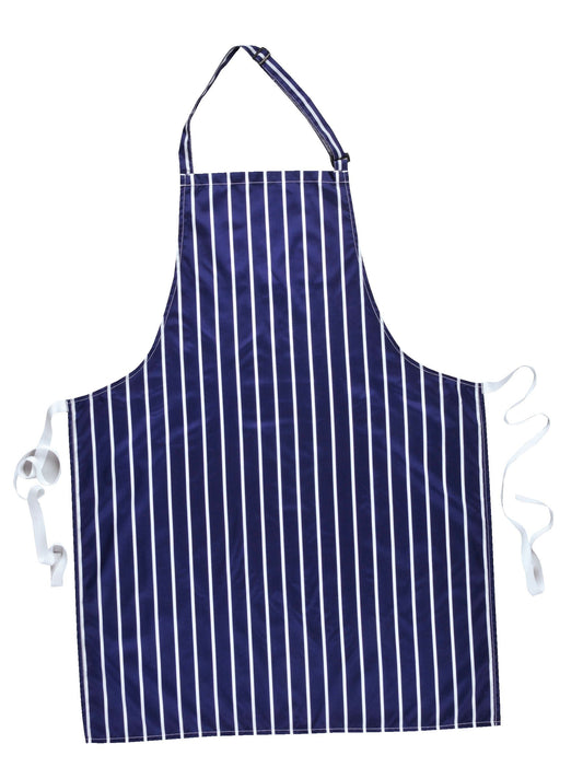 Waterproof Bib Apron Navy and White - S849 Front