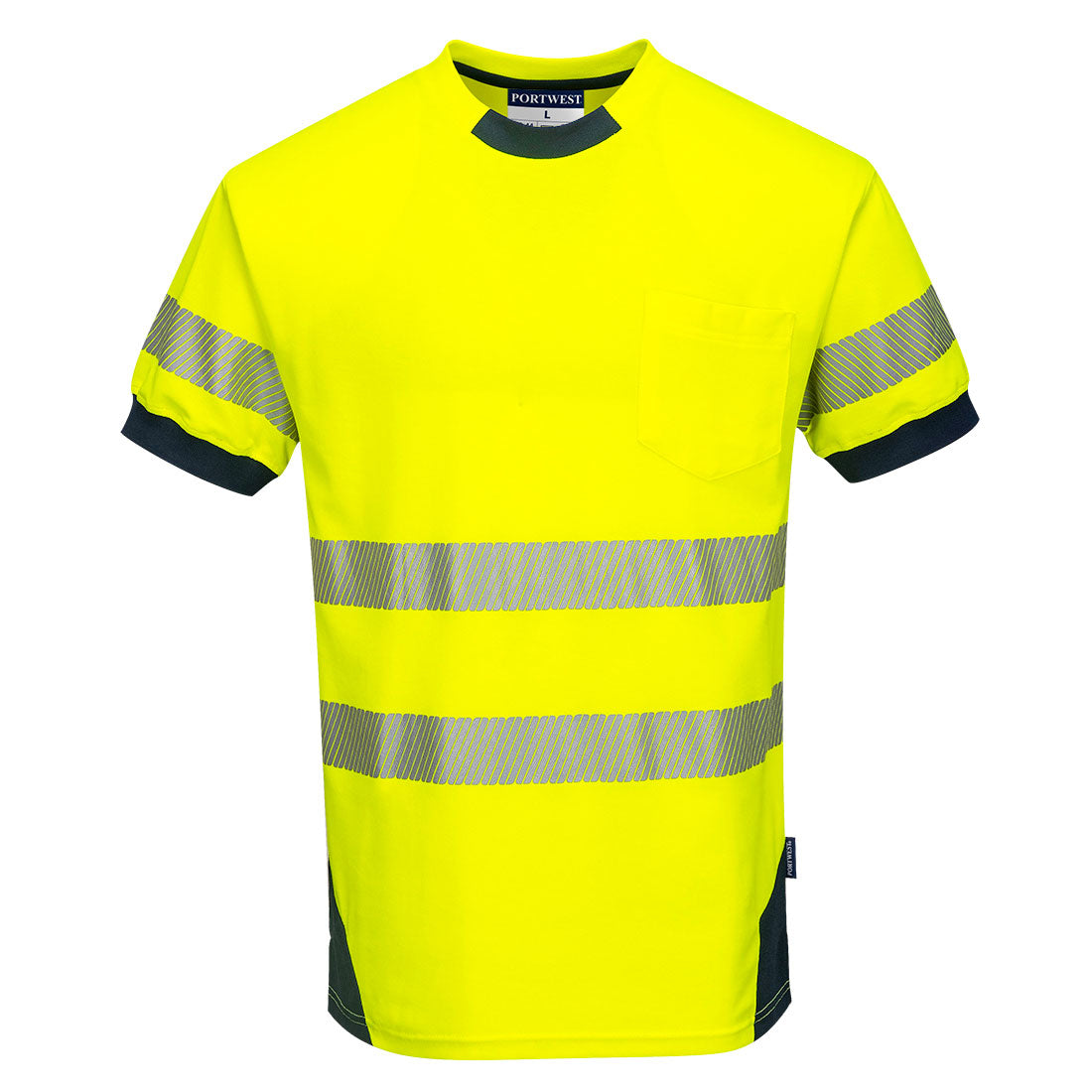 PW3 Hi-Vis T-Shirt S/S Yellow - T183 Front