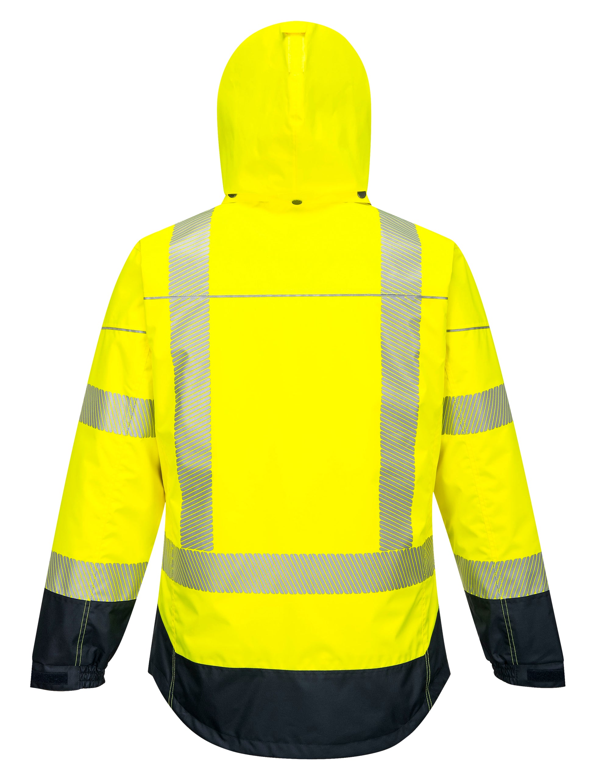 PW3 Hi-Vis Breathable Jacket Yellow/Navy - T403 Back