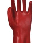 PVC Gauntlet 27cm Red - A427 Palm