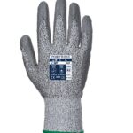 LR Cut PU Palm Glove Grey- A620 Back