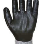 Cut Nitrile Foam Glove Grey/Black - A621 Palm 