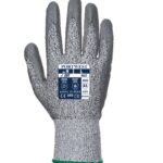 MR Cut PU Palm Glove Grey - A622 Back