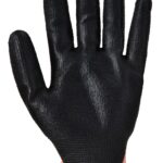 Amber Cut Nitrile Foam Orange/Black - A643 Palm 