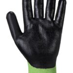 Green Cut Nitrile Foam Green/Black - A645 Palm 