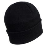 Rechargeable LED Beanie Black Back - B029