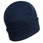 Rechargeable LED Beanie Navy back- B029