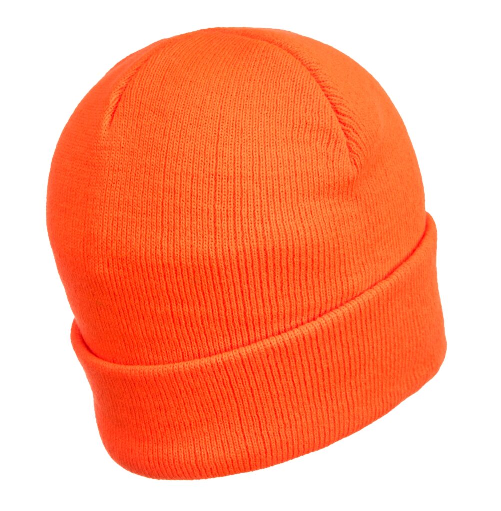Rechargeable LED Beanie Orange back- B029