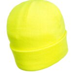 Rechargeable LED Beanie Yellow back- B029