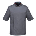 MeshAir Pro Chef Jacket S/S Grey C738