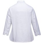 Rachel Chef Jacket L/S White - C837 Back