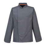 MeshAir Pro Jacket L/S Grey Front- C838