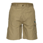 100% Cotton Cargo Shorts Khaki- MW702