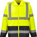 Hi-Vis Classic Contrast Jacket Yellow - H443 Front