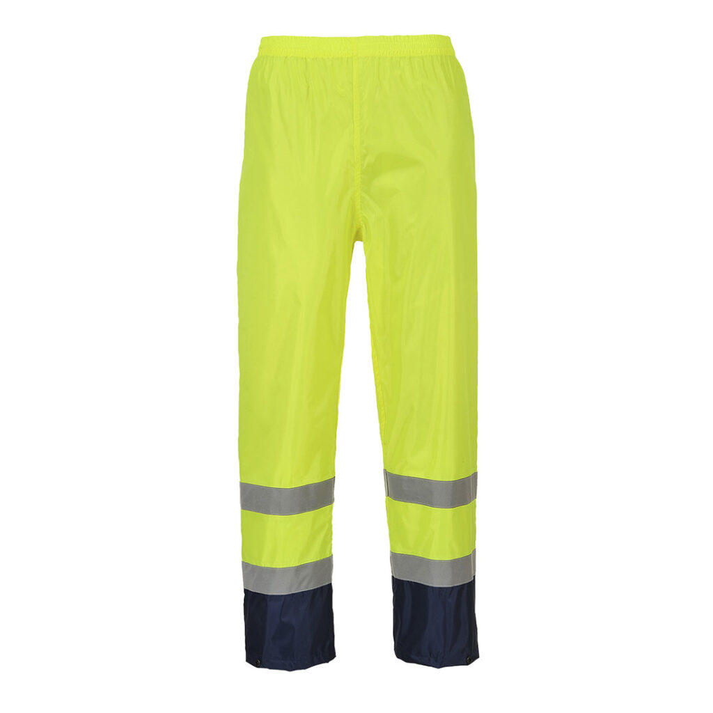 Hi-Vis Classic Contrast Trouser Yellow - H444
