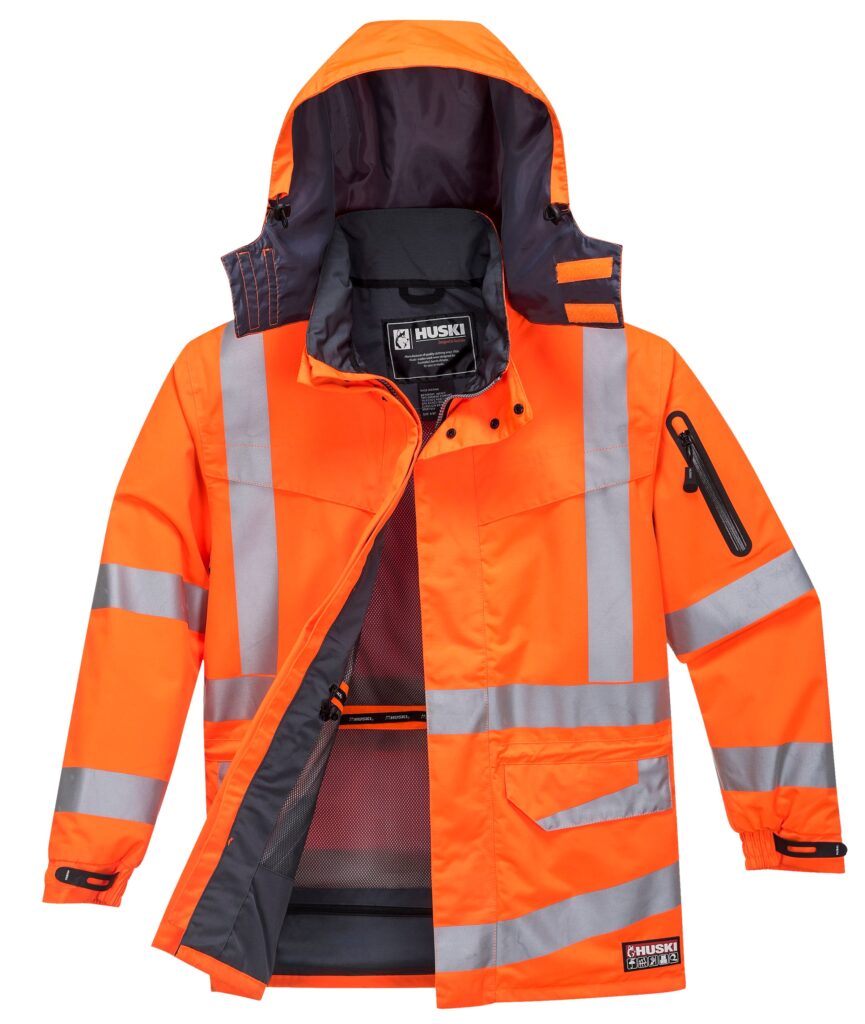 HUSKI Forge Jacket D/N Orange - K8107 Front