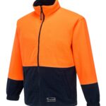 Asphalt Fleece Class D orange navy front - K8135