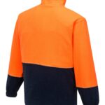 Asphalt Fleece Class D orange navy back- K8135