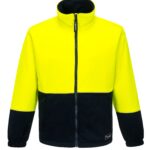 Asphalt Fleece Class D yellow navy front - K8135