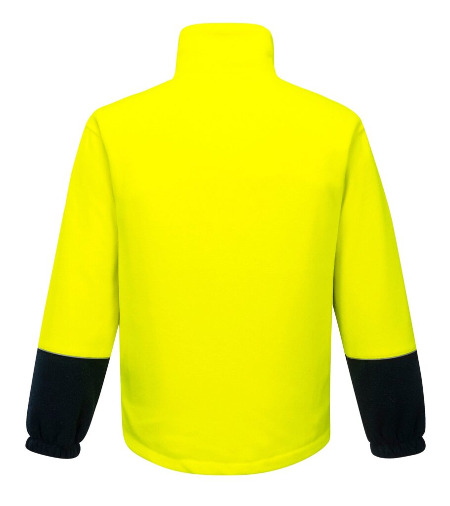 Asphalt Fleece Class D yellow navy back- K8135