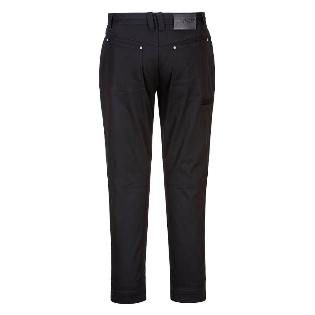 Women's Stretch Slim Fit Work Pants Back - LP401 Back