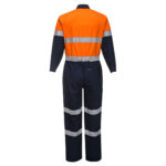 Orange Hi Vis Cotton Overall D/N back- MA931