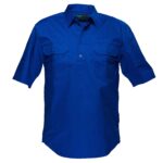 Lightweight Shirt Closed S/S Cobalt - MC905 Front