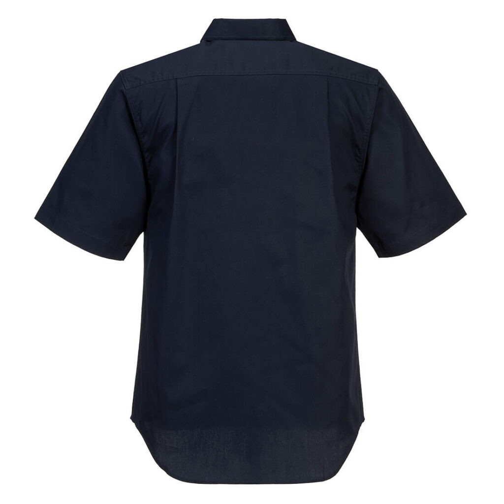 Lightweight Shirt Closed S/S Navy - MC905 Back