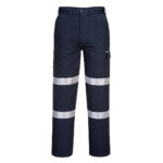 Cargo Pants with Double Tape Navy - MD701 Front