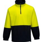 Polar Fleece Jumper Class D yellow navy front- MF115