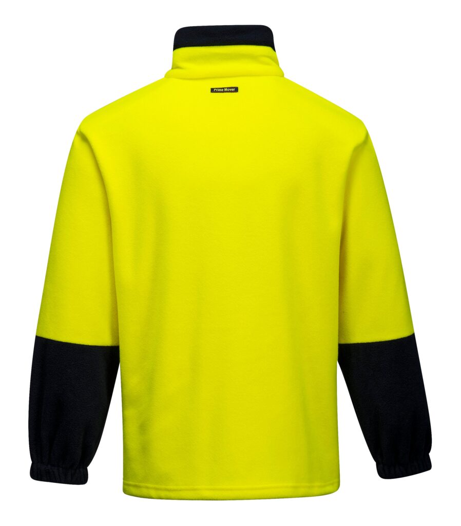 Polar Fleece Jumper Class D yellow navy back- MF115