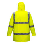 Hi-Vis Rain Jacket Lite D/N Yellow - MF306 Back