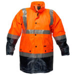 Hi-Vis 2-Tone Jacket Lite D/N Orange - MJ306 Front