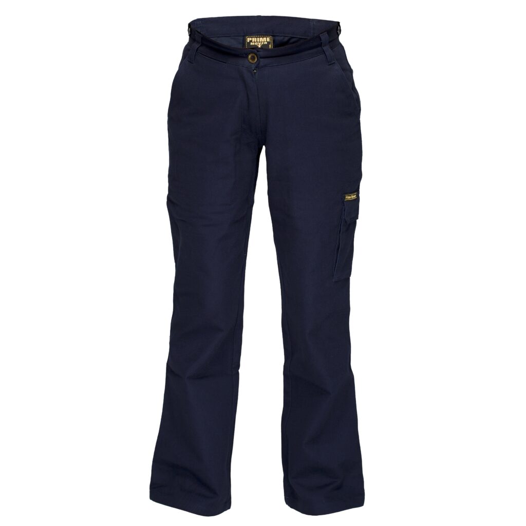Ladies Cargo Pants Navy- ML708 Front