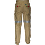 Khaki Cargo Pants with Tape - MP701 - Back