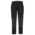 Slim Fit Stretch Trade Pants Black - MP707 Front