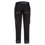 Slim Fit Stretch Trade Pants Black - MP707 Back